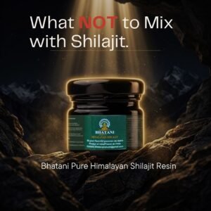 Bhatani Himalayan Shilajit JPure resin Jar. What not to mix with pure shilajit. rocks with shilajit resin